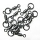 Flexi Ring Swivel Size 8 - 12 Pieces - Matt Black